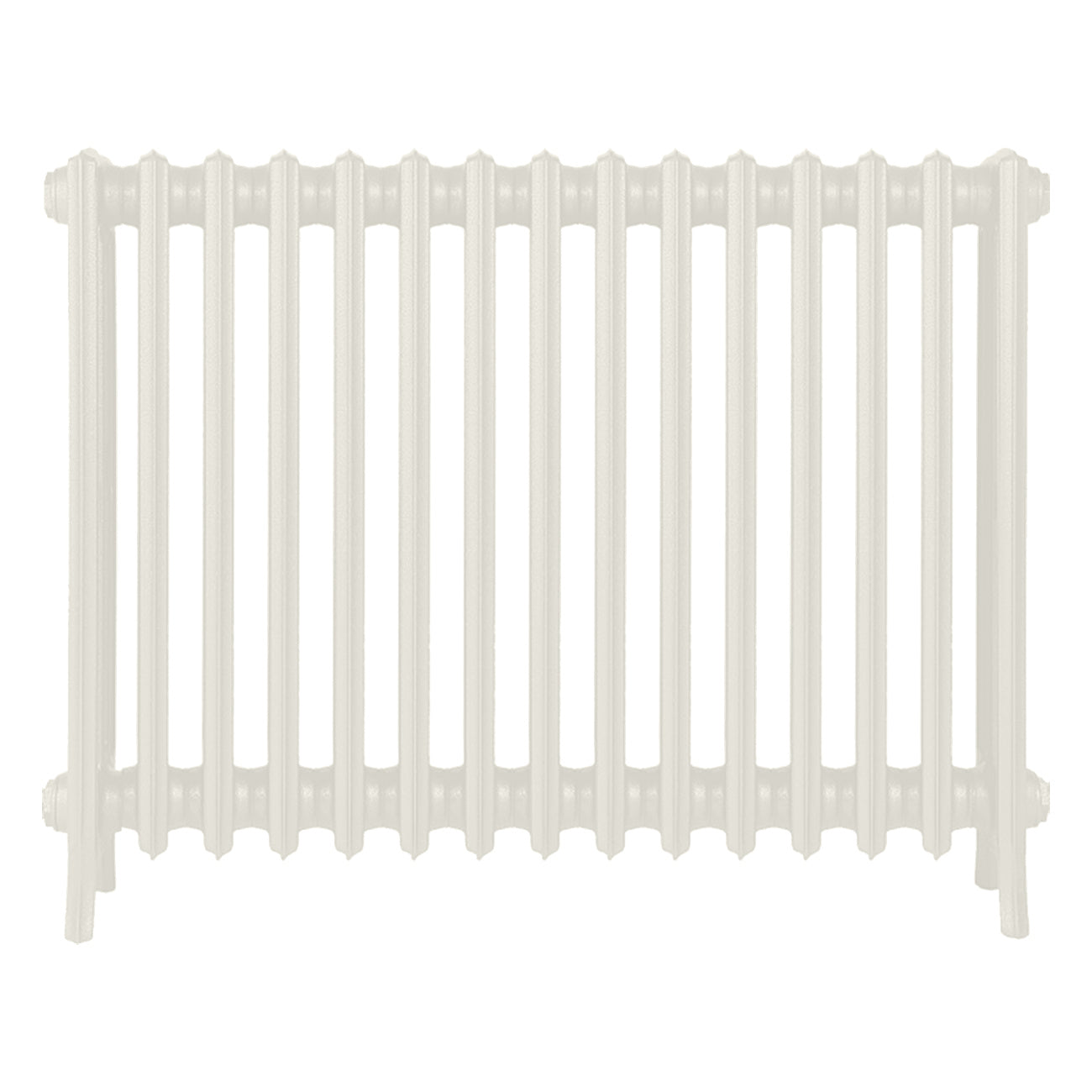 Grace - Chalk White Cast Iron Column Radiator H700mm x W938mm 4 Column - Wall Hung