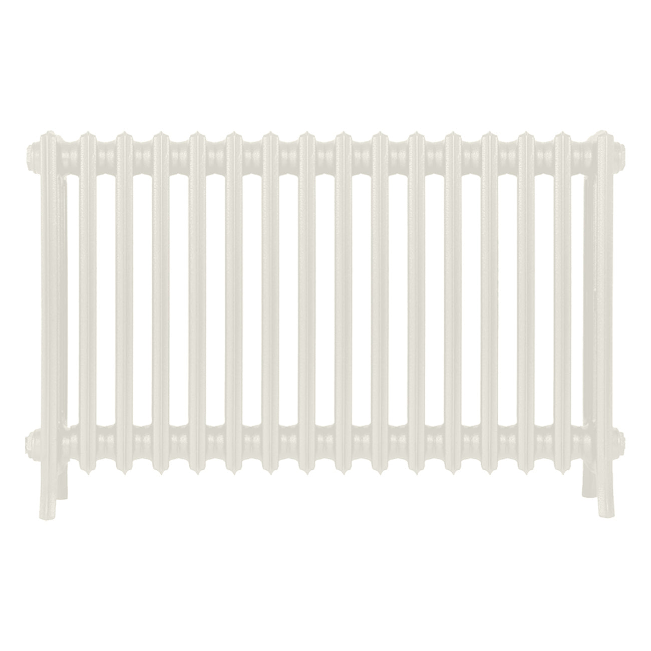 Grace - Chalk White Cast Iron Column Radiator H650mm x W998mm 4 Column - Floor Standing