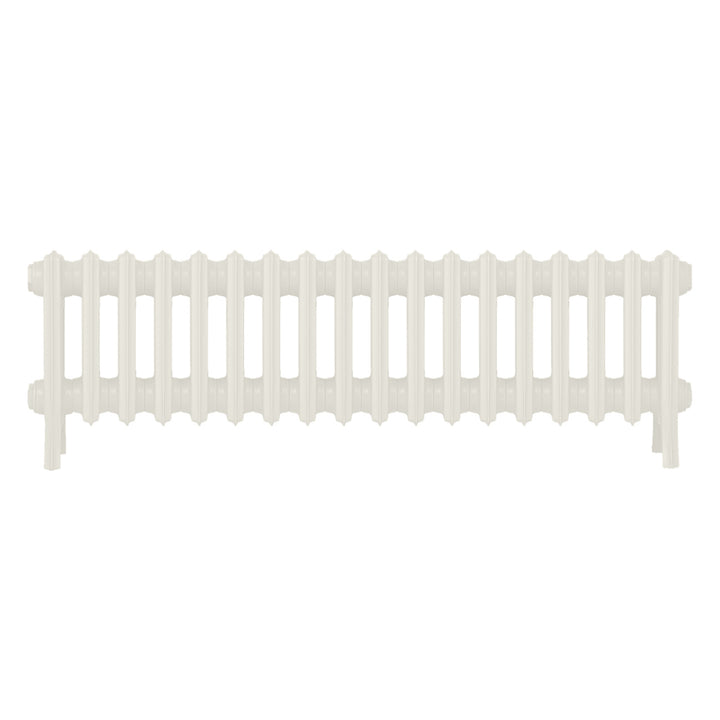 Grace - Chalk White Cast Iron Column Radiator H300mm x W1119mm 4 Column - Wall Hung