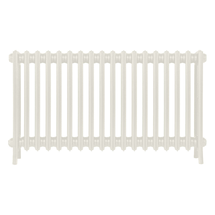 Grace - Chalk White Cast Iron Column Radiator H600mm x W1119mm 4 Column - Wall Hung
