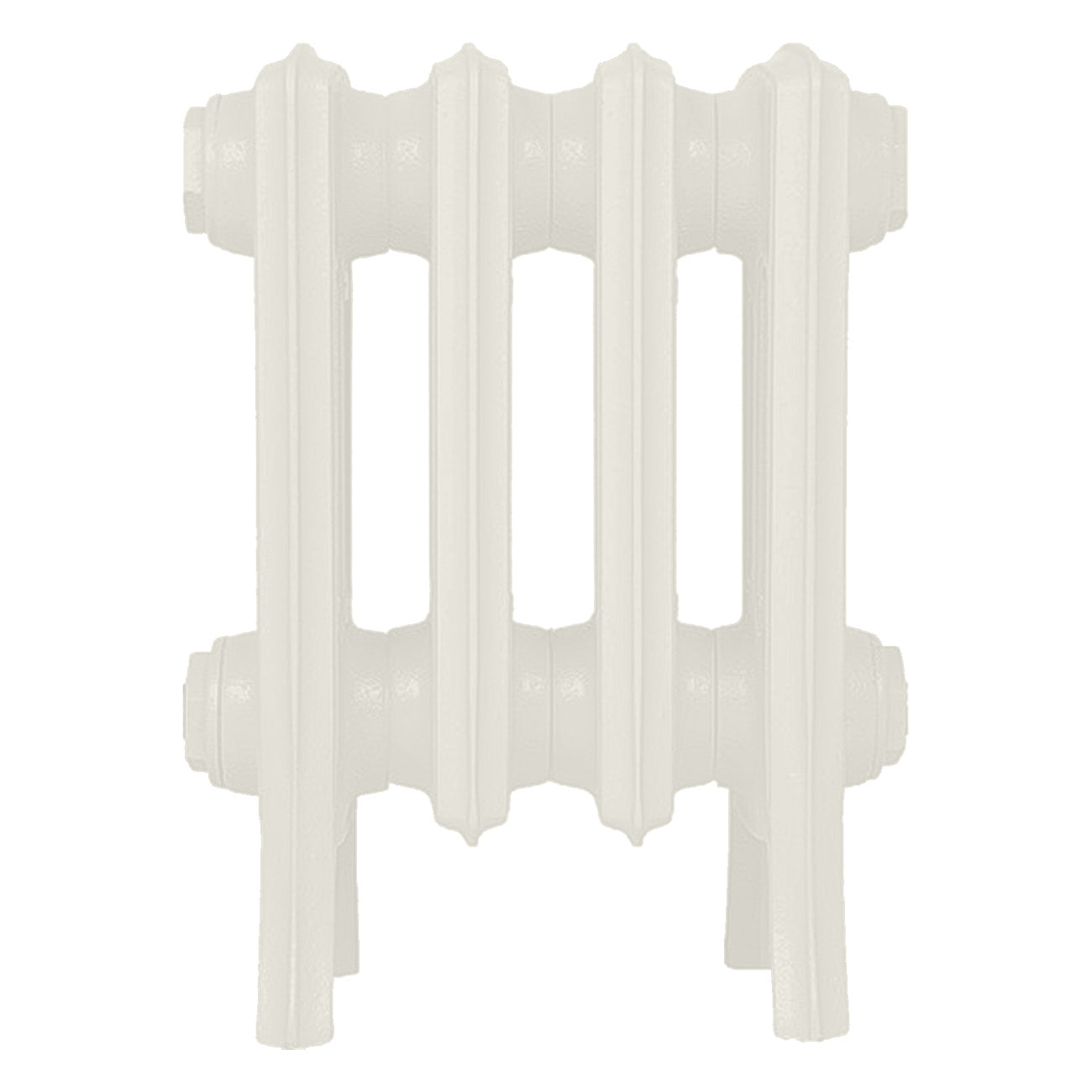 Grace - Chalk White Cast Iron Column Radiator H350mm x W272mm 4 Column - Floor Standing