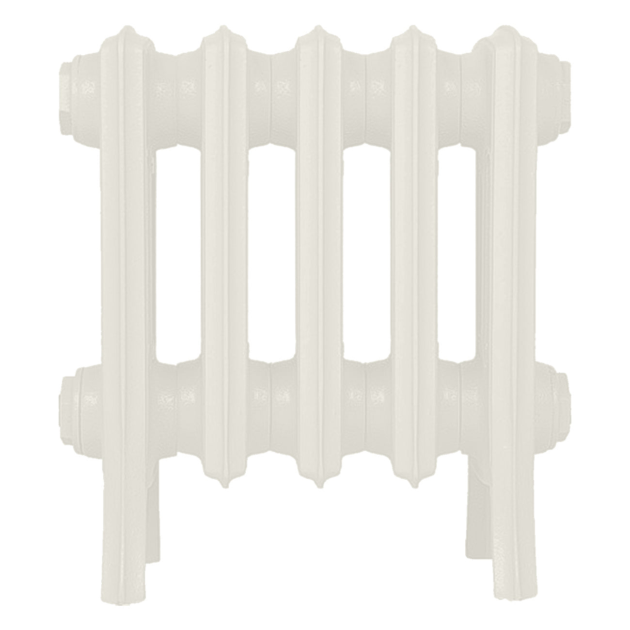 Grace - Chalk White Cast Iron Column Radiator H300mm x W333mm 4 Column - Wall Hung
