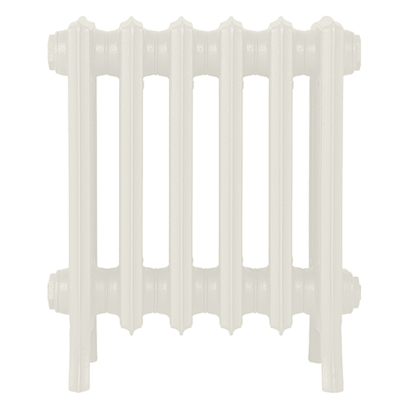 Grace - Chalk White Cast Iron Column Radiator H450mm x W393mm 4 Column - Wall Hung