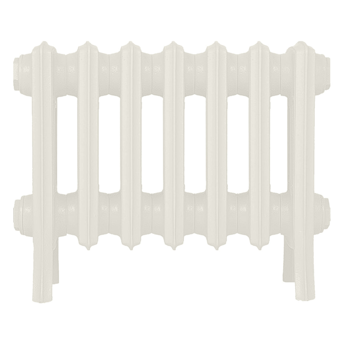 Grace - Chalk White Cast Iron Column Radiator H350mm x W454mm 4 Column - Floor Standing