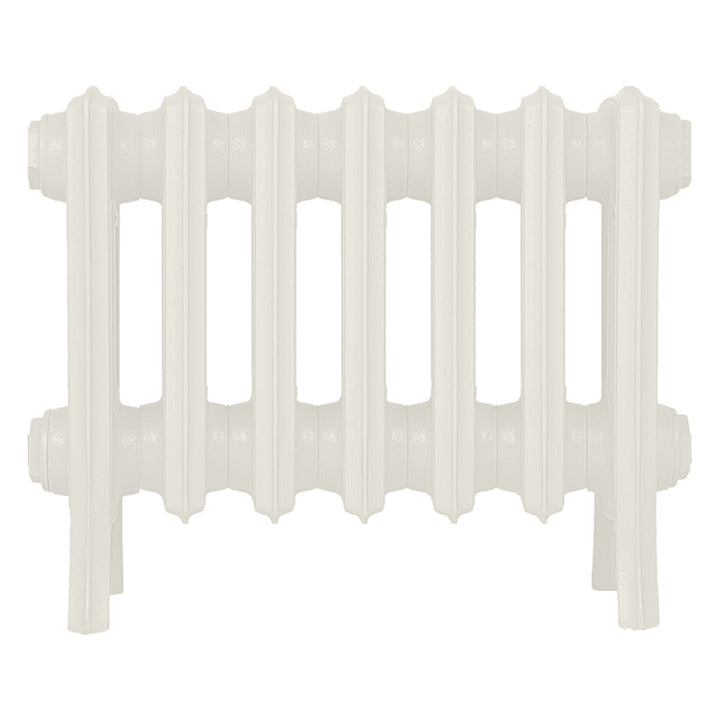 Grace - Chalk White Cast Iron Column Radiator H350mm x W454mm 4 Column - Floor Standing