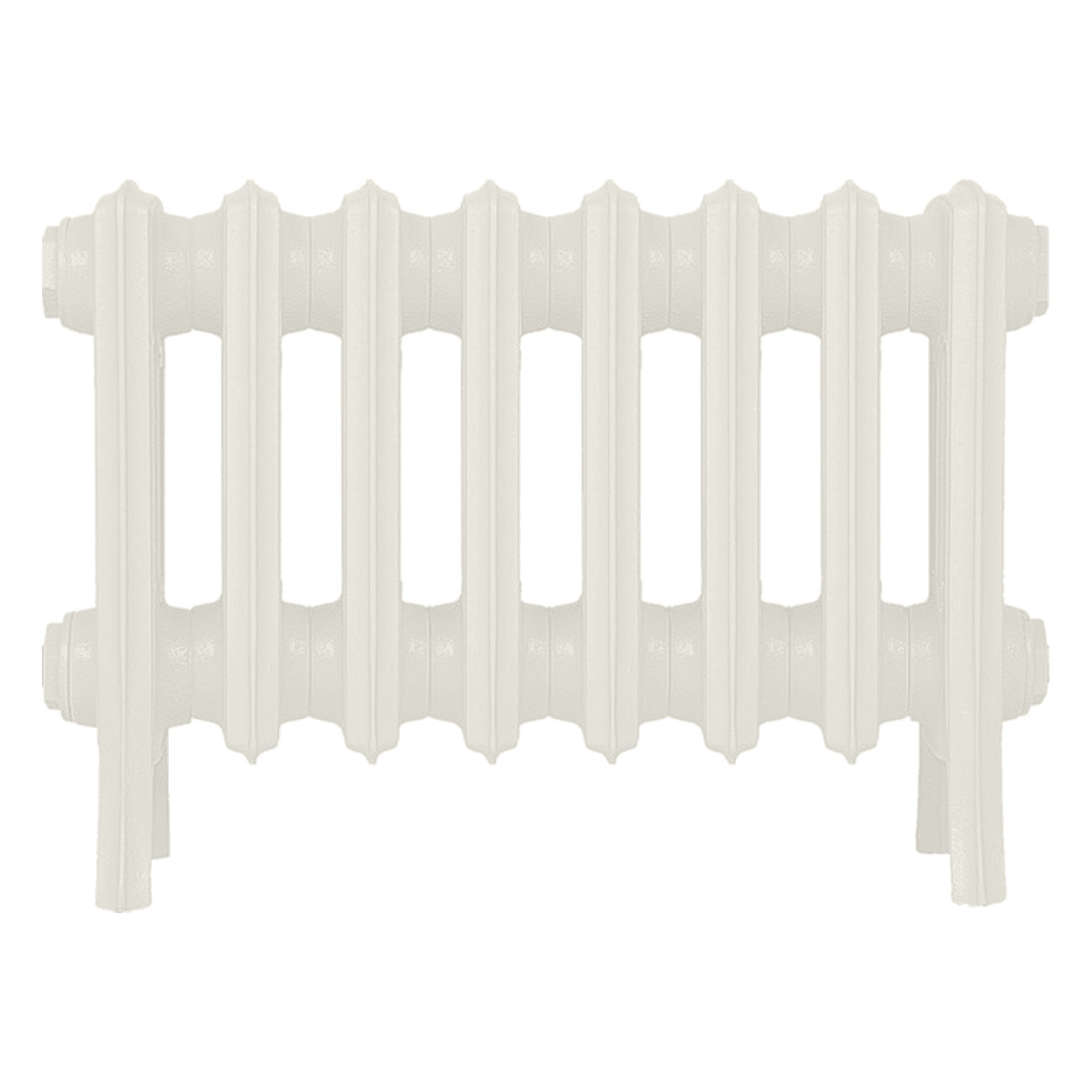 Grace - Chalk White Cast Iron Column Radiator H300mm x W514mm 4 Column - Wall Hung