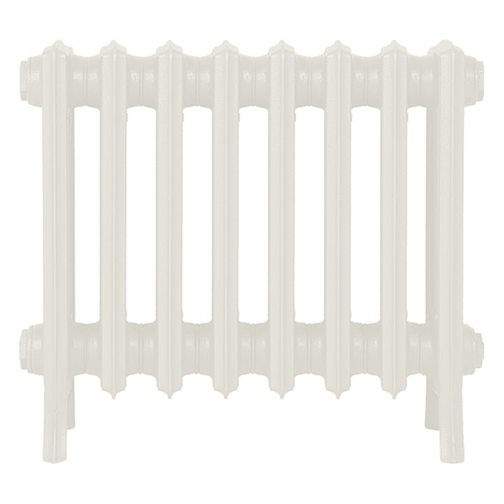 Grace - Chalk White Cast Iron Column Radiator H450mm x W514mm 4 Column - Wall Hung