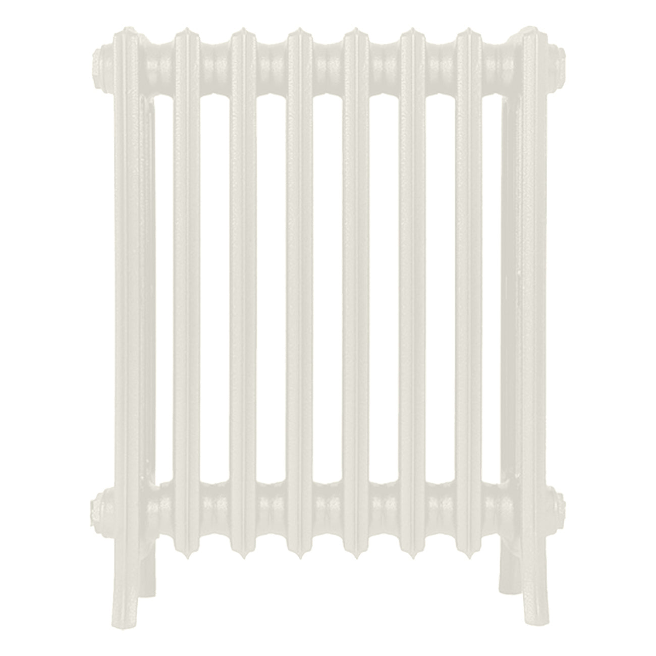 Grace - Chalk White Cast Iron Column Radiator H650mm x W514mm 4 Column - Floor Standing