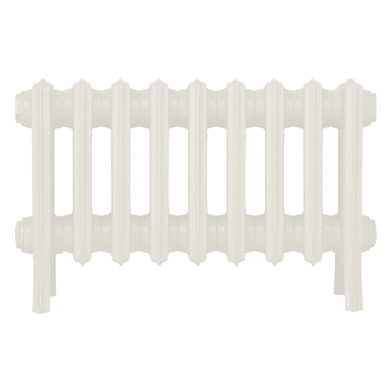 Grace - Chalk White Cast Iron Column Radiator H300mm x W575mm 4 Column - Wall Hung