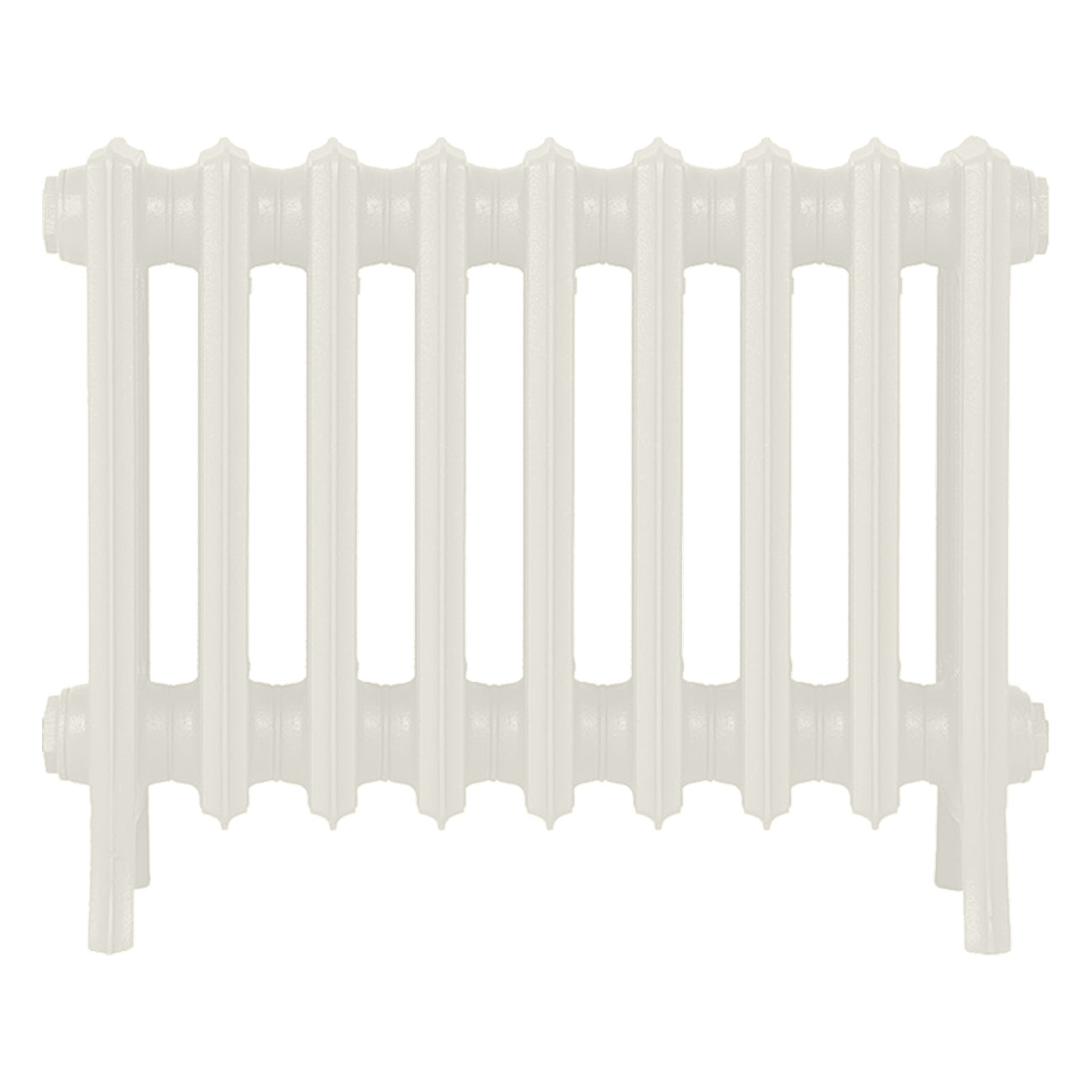 Grace - Chalk White Cast Iron Column Radiator H450mm x W575mm 4 Column - Wall Hung