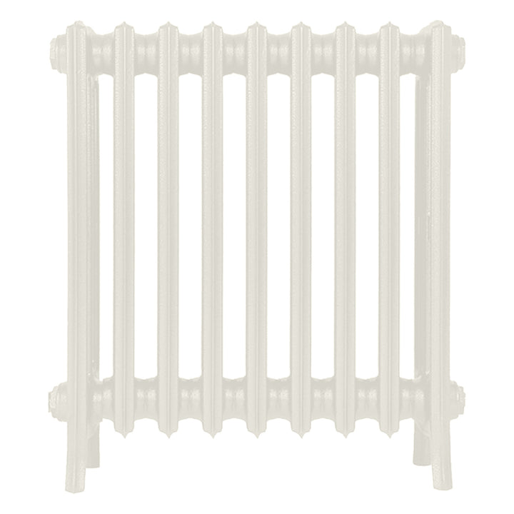 Grace - Chalk White Cast Iron Column Radiator H650mm x W575mm 4 Column - Floor Standing