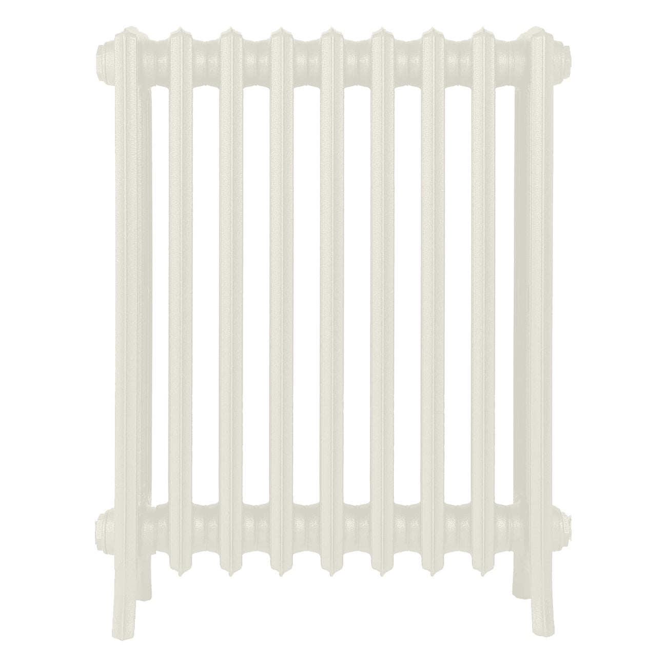 Grace - Chalk White Cast Iron Column Radiator H700mm x W575mm 4 Column - Wall Hung
