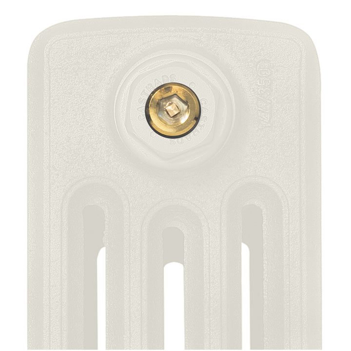 Grace - Chalk White Cast Iron Column Radiator H450mm x W1059mm 4 Column - Wall Hung