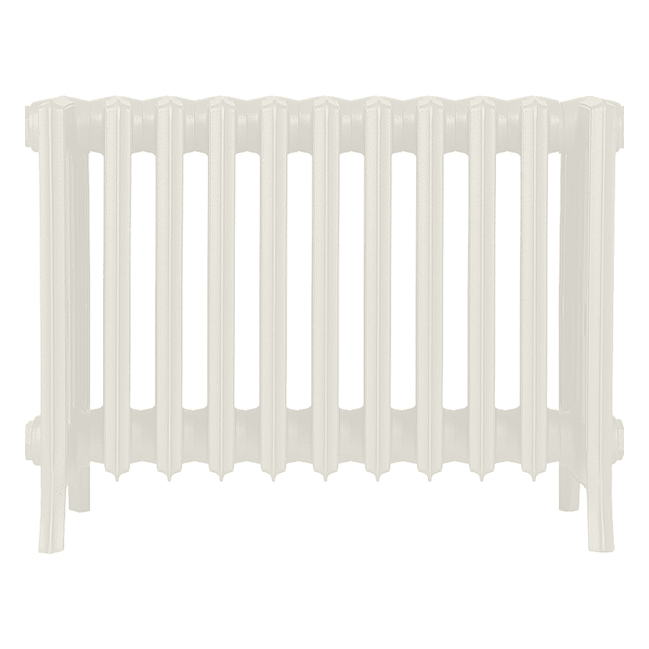 Grace - Chalk White Cast Iron Column Radiator H450mm x W696mm 6 Column - Wall Hung