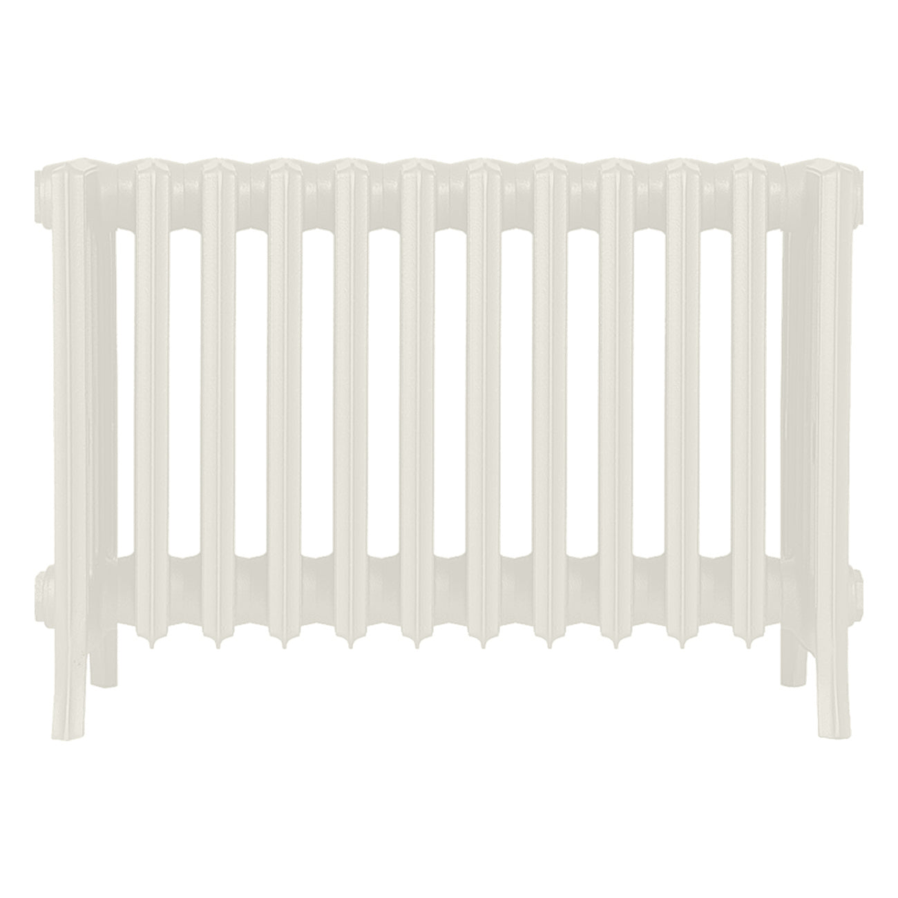 Grace - Chalk White Cast Iron Column Radiator H450mm x W756mm 6 Column - Wall Hung