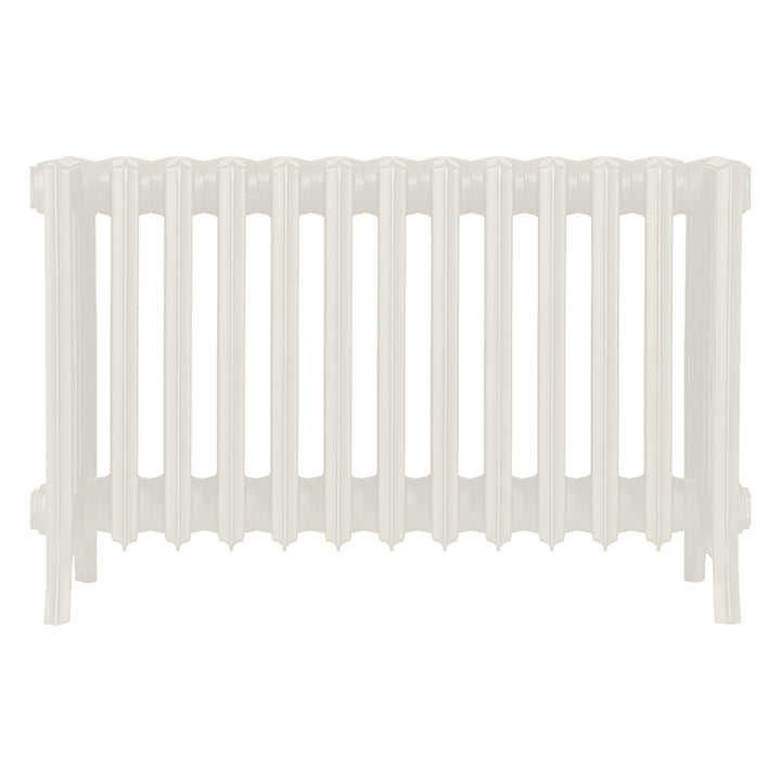 Grace - Chalk White Cast Iron Column Radiator H450mm x W817mm 6 Column - Wall Hung