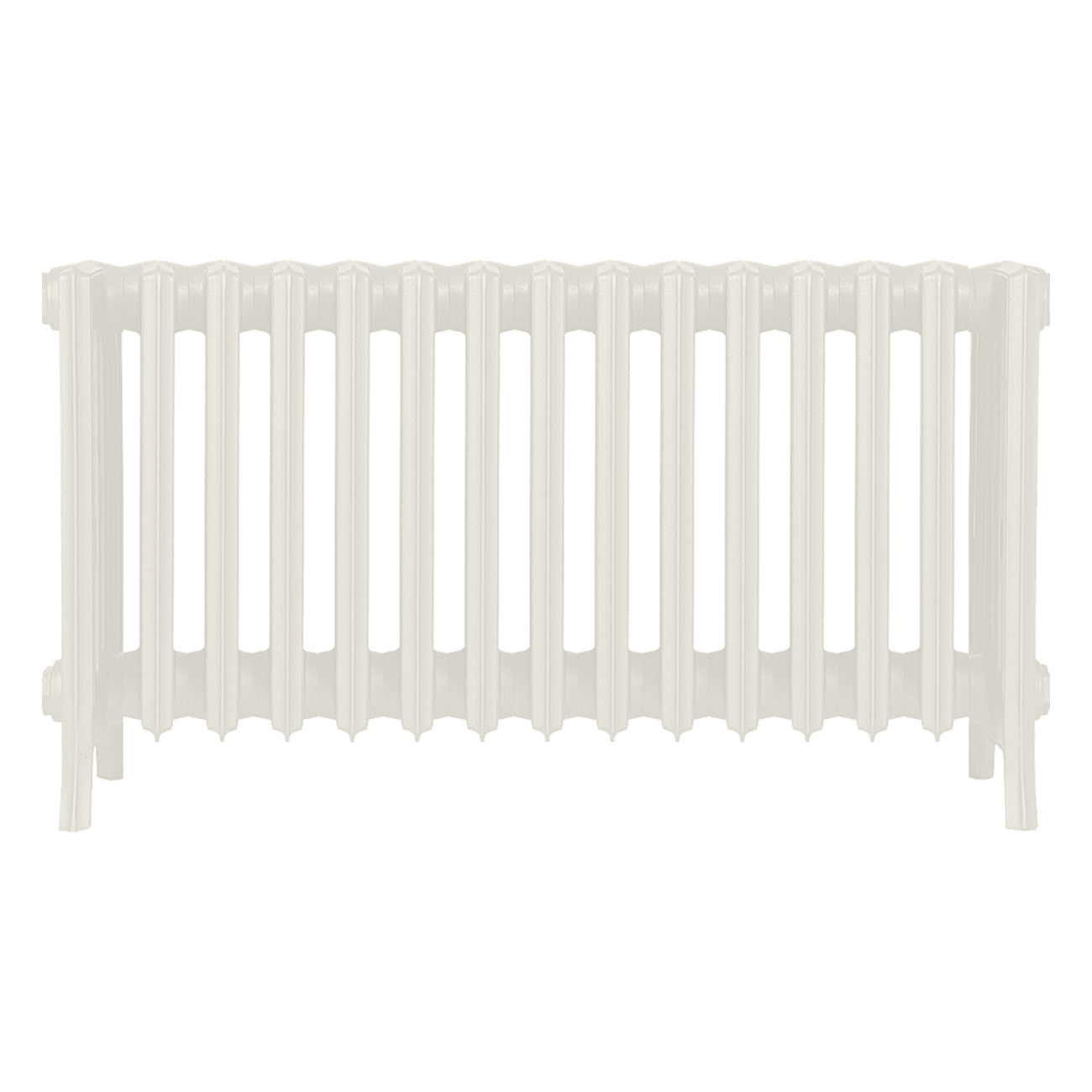 Grace - Chalk White Cast Iron Column Radiator H450mm x W938mm 6 Column - Wall Hung