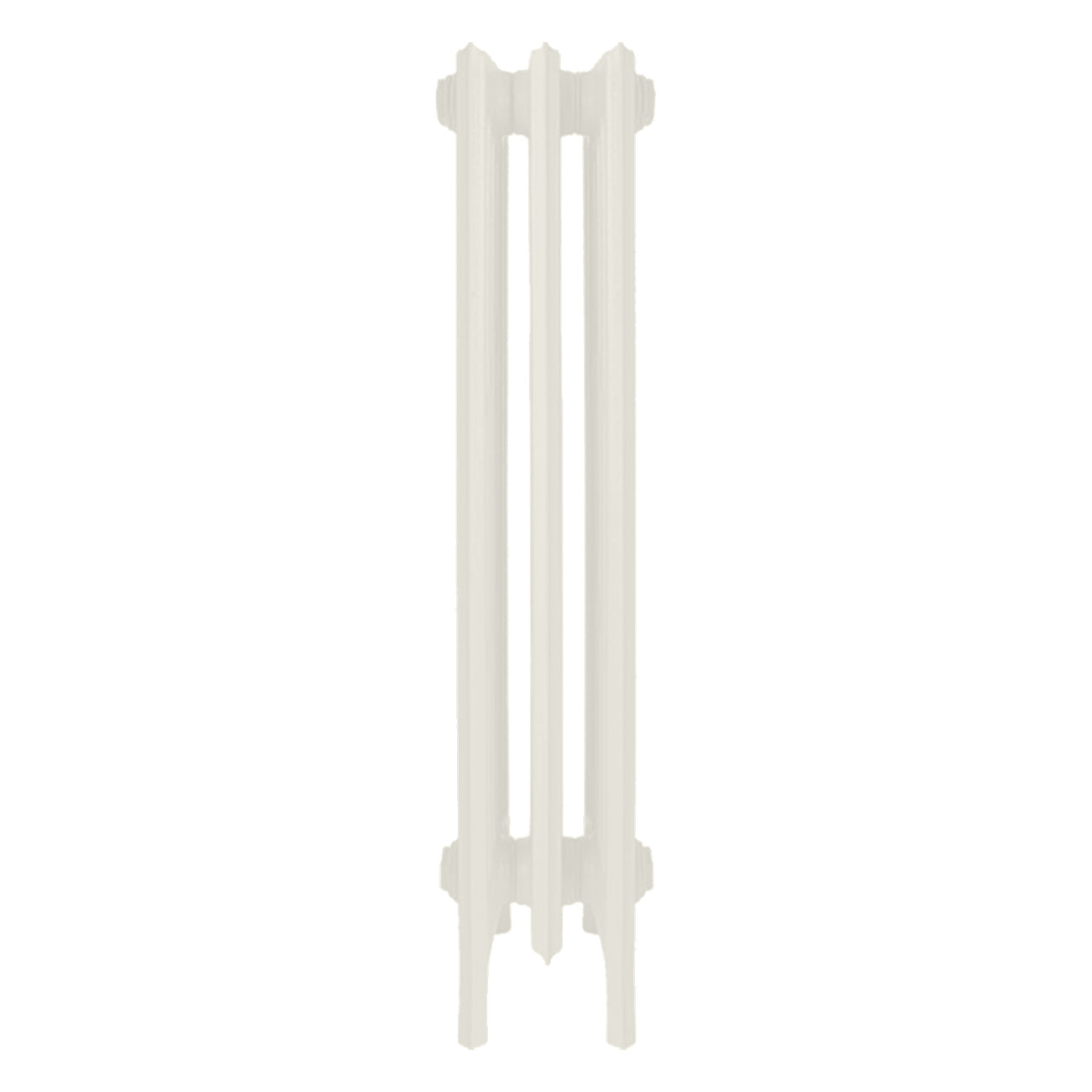 Grace - Chalk White Cast Iron Column Radiator H950mm x W212mm 6 Column - Floor Standing