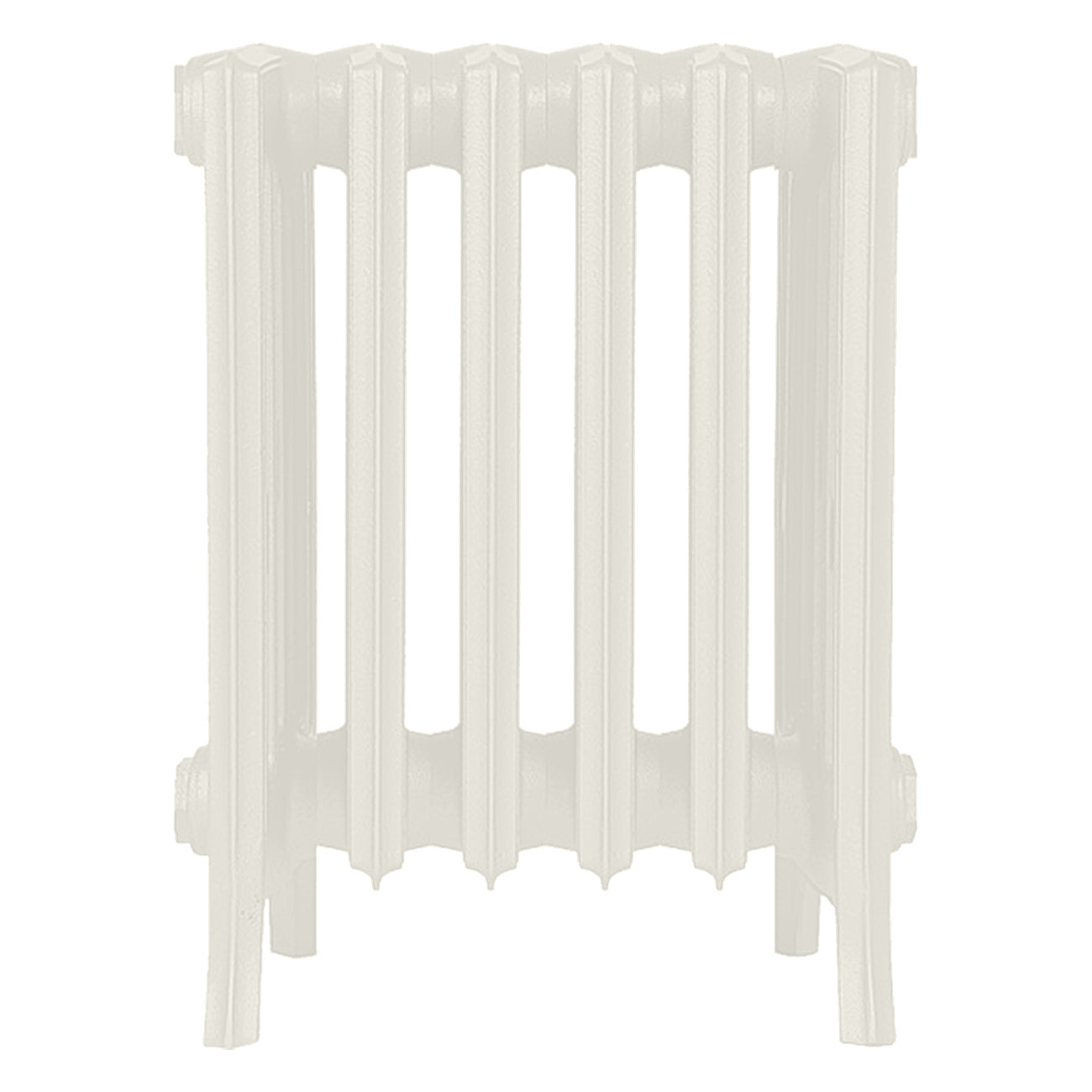 Grace - Chalk White Cast Iron Column Radiator H450mm x W393mm 6 Column - Wall Hung
