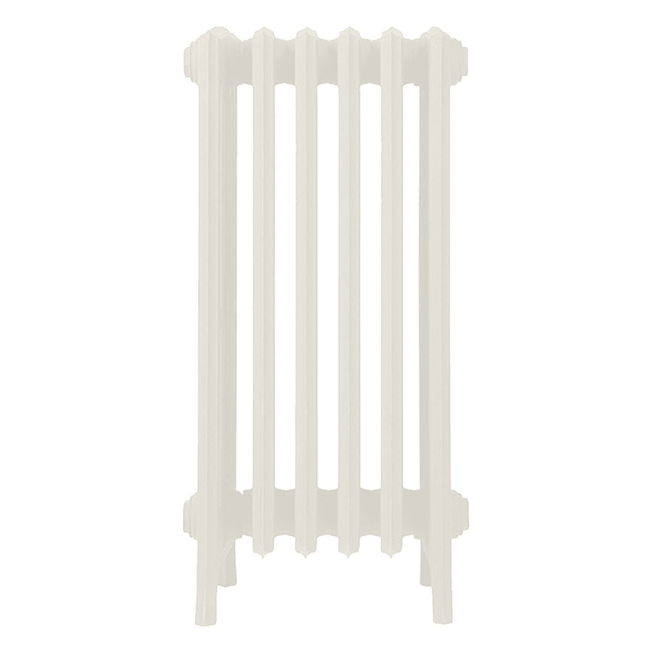 Grace - Chalk White Cast Iron Column Radiator H700mm x W393mm 6 Column - Wall Hung