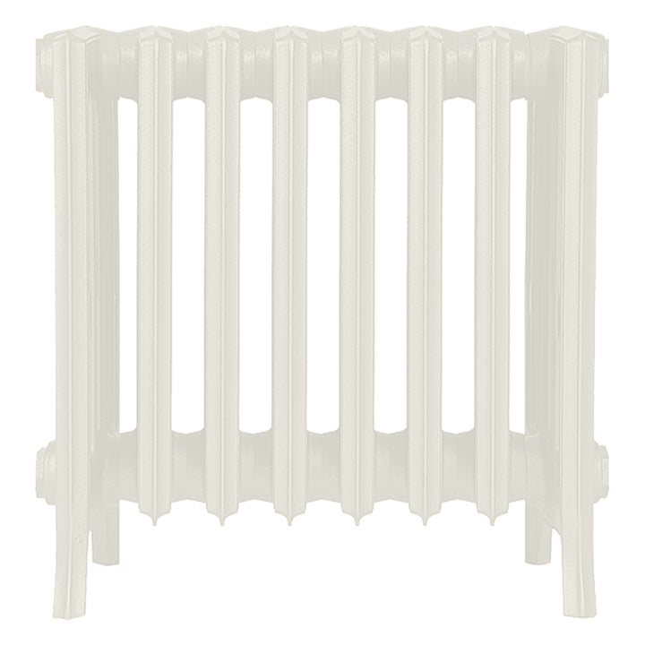 Grace - Chalk White Cast Iron Column Radiator H450mm x W514mm 6 Column - Wall Hung