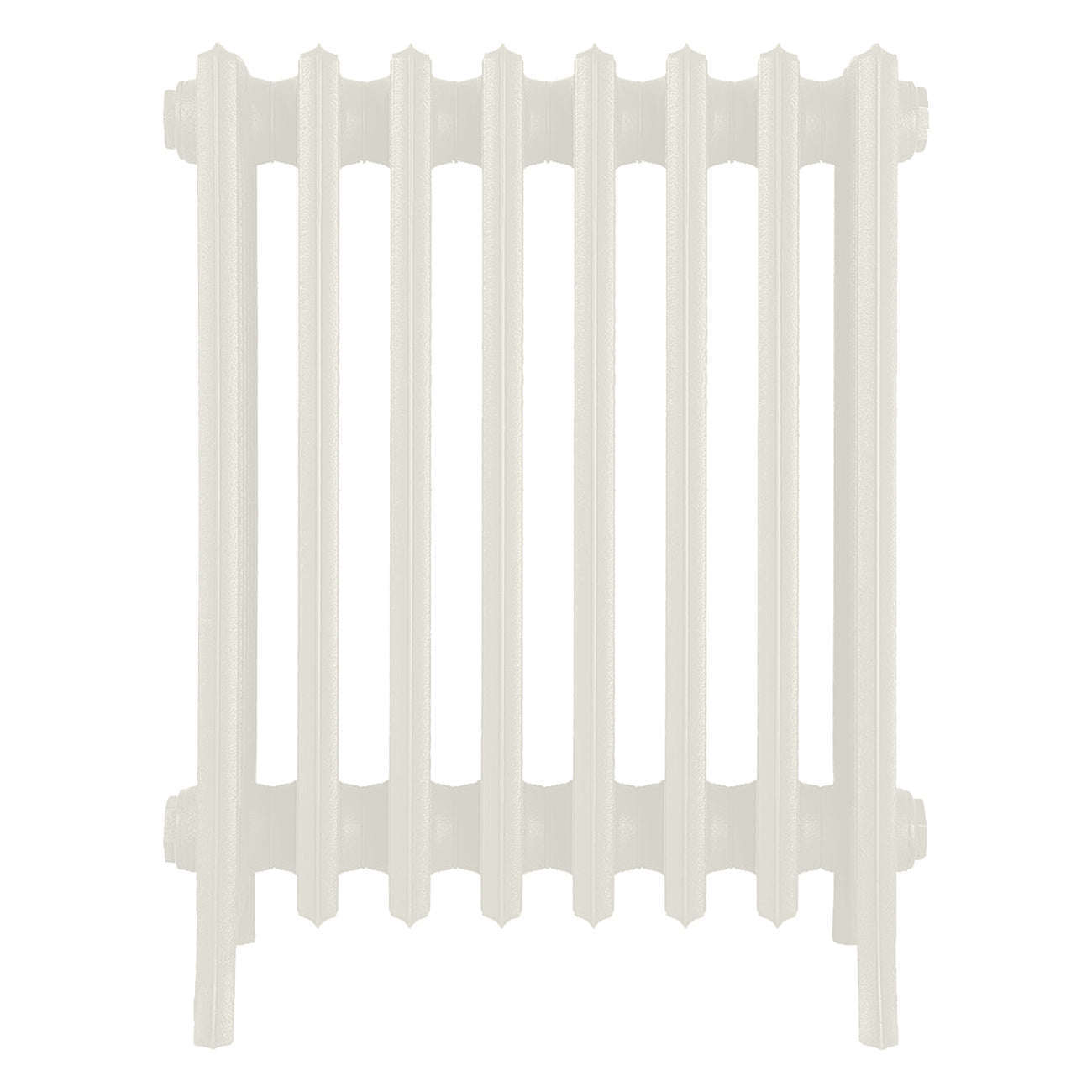 Grace - Chalk White Cast Iron Column Radiator H650mm x W514mm 6 Column - Floor Standing