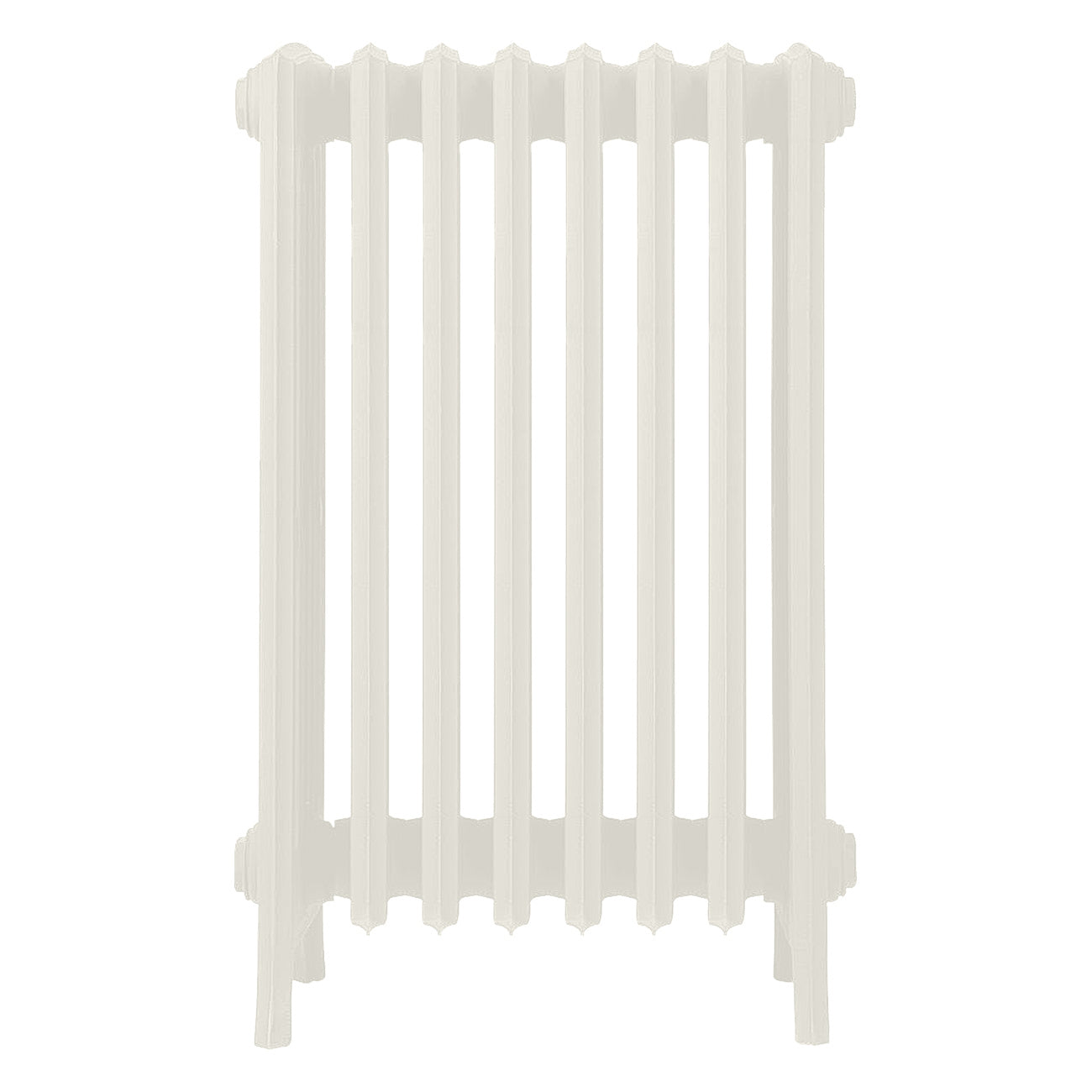 Grace - Chalk White Cast Iron Column Radiator H750mm x W514mm 6 Column - Floor Standing