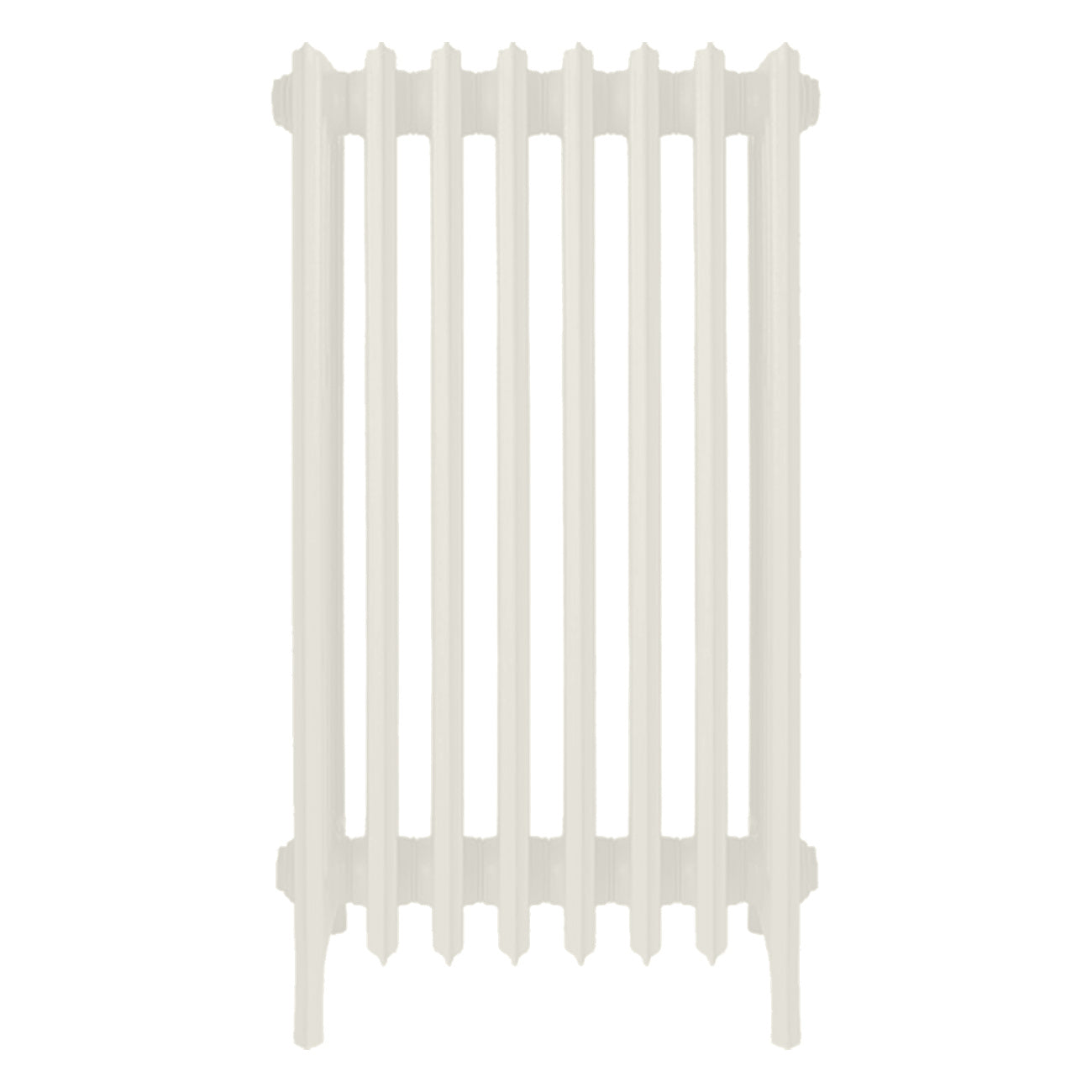 Grace - Chalk White Cast Iron Column Radiator H950mm x W514mm 6 Column - Floor Standing
