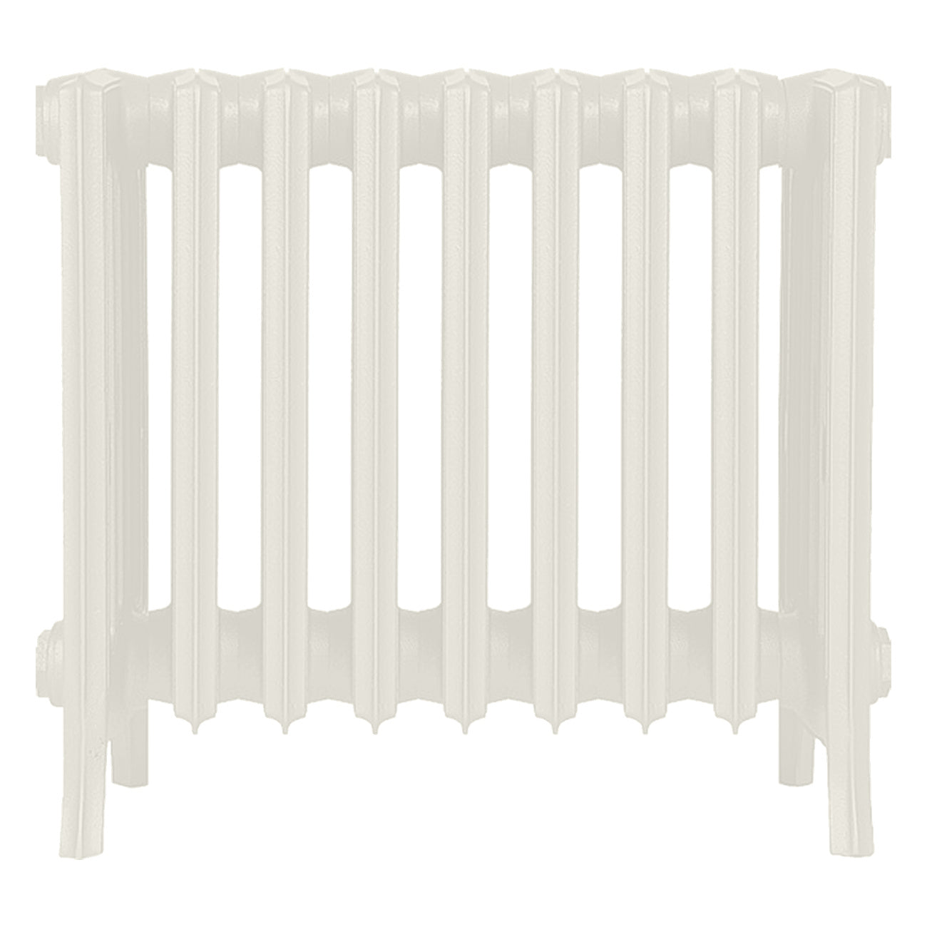 Grace - Chalk White Cast Iron Column Radiator H450mm x W575mm 6 Column - Wall Hung
