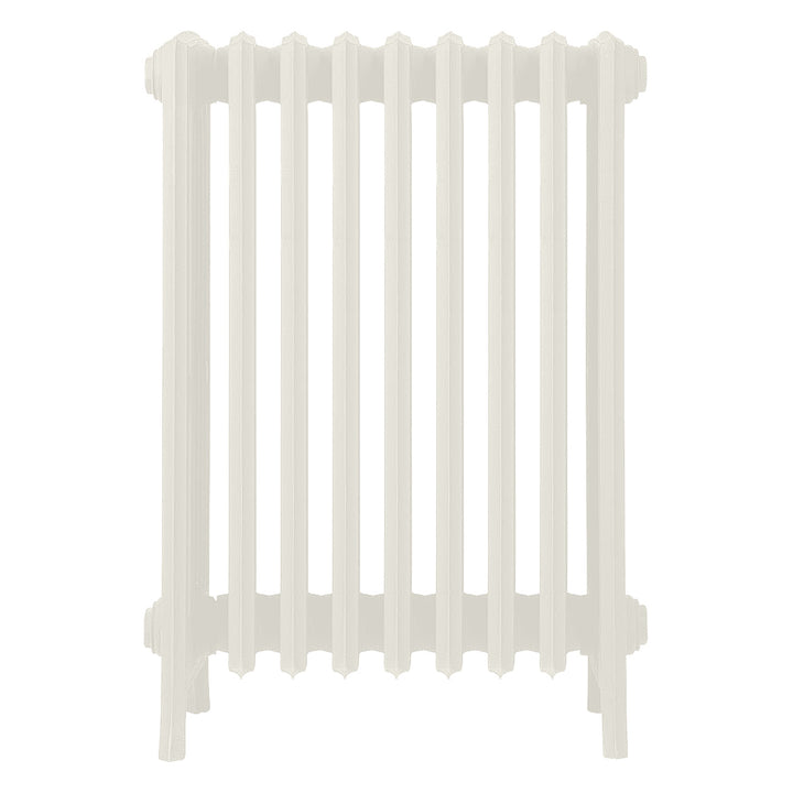 Grace - Chalk White Cast Iron Column Radiator H700mm x W575mm 6 Column - Wall Hung