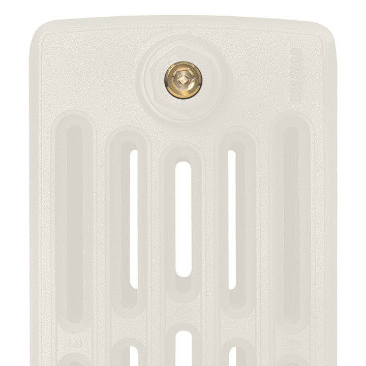 Grace - Chalk White Cast Iron Column Radiator H450mm x W212mm 6 Column - Wall Hung