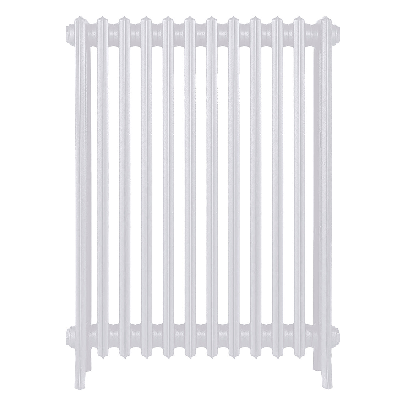 Grace - Ceramic White Cast Iron Column Radiator H950mm x W756mm 4 Column - Floor Standing