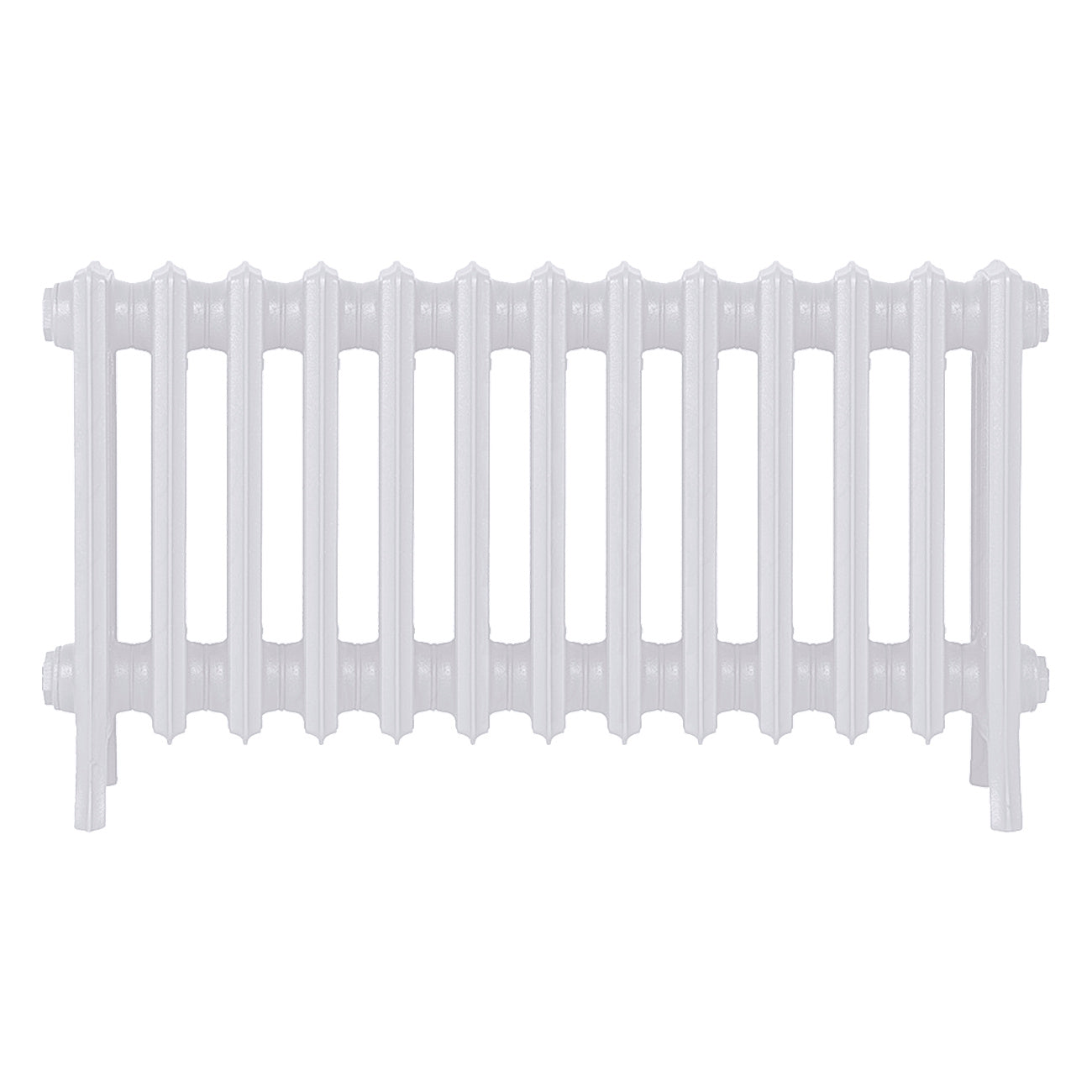 Grace - Ceramic White Cast Iron Column Radiator H450mm x W817mm 4 Column - Wall Hung