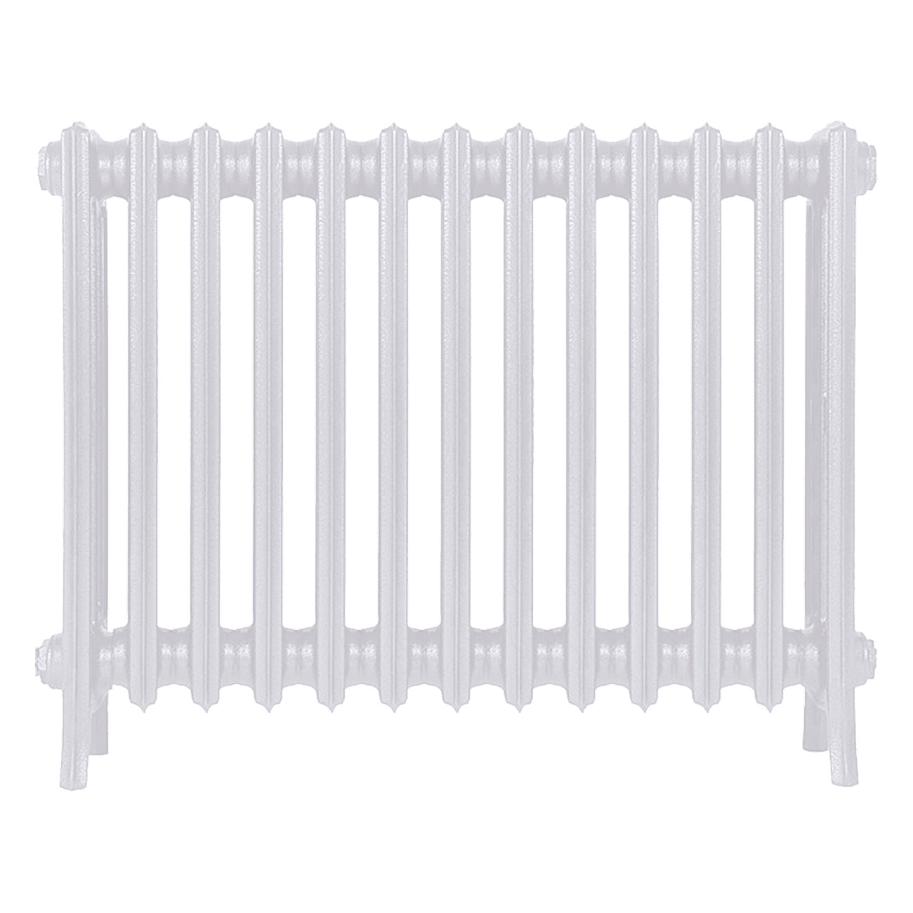 Grace - Ceramic White Cast Iron Column Radiator H600mm x W817mm 4 Column - Wall Hung