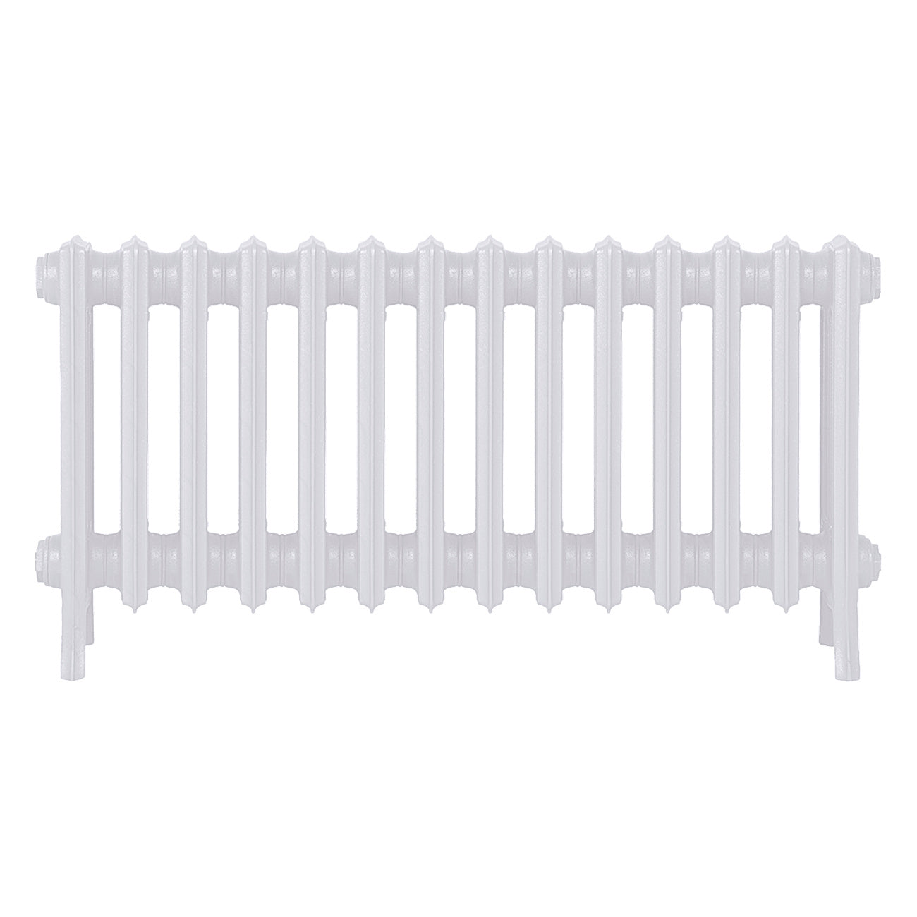 Grace - Ceramic White Cast Iron Column Radiator H450mm x W877mm 4 Column - Wall Hung