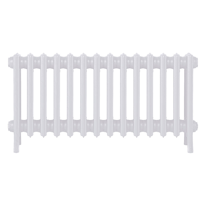 Grace - Ceramic White Cast Iron Column Radiator H450mm x W877mm 4 Column - Wall Hung
