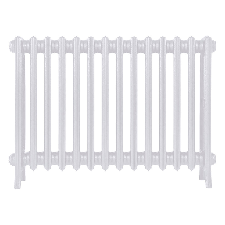 Grace - Ceramic White Cast Iron Column Radiator H600mm x W877mm 4 Column - Wall Hung