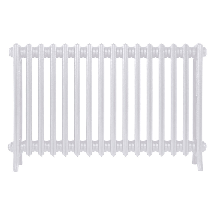 Grace - Ceramic White Cast Iron Column Radiator H600mm x W998mm 4 Column - Wall Hung