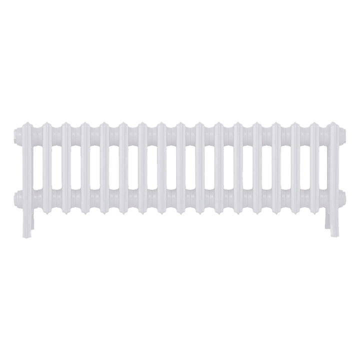 Grace - Ceramic White Cast Iron Column Radiator H300mm x W1059mm 4 Column - Wall Hung