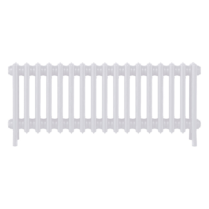 Grace - Ceramic White Cast Iron Column Radiator H450mm x W1059mm 4 Column - Wall Hung
