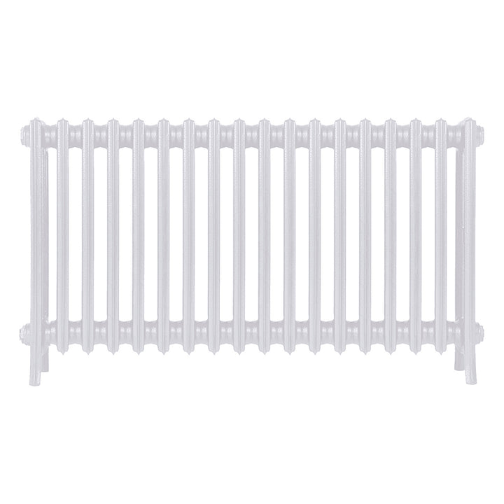 Grace - Ceramic White Cast Iron Column Radiator H600mm x W1119mm 4 Column - Wall Hung