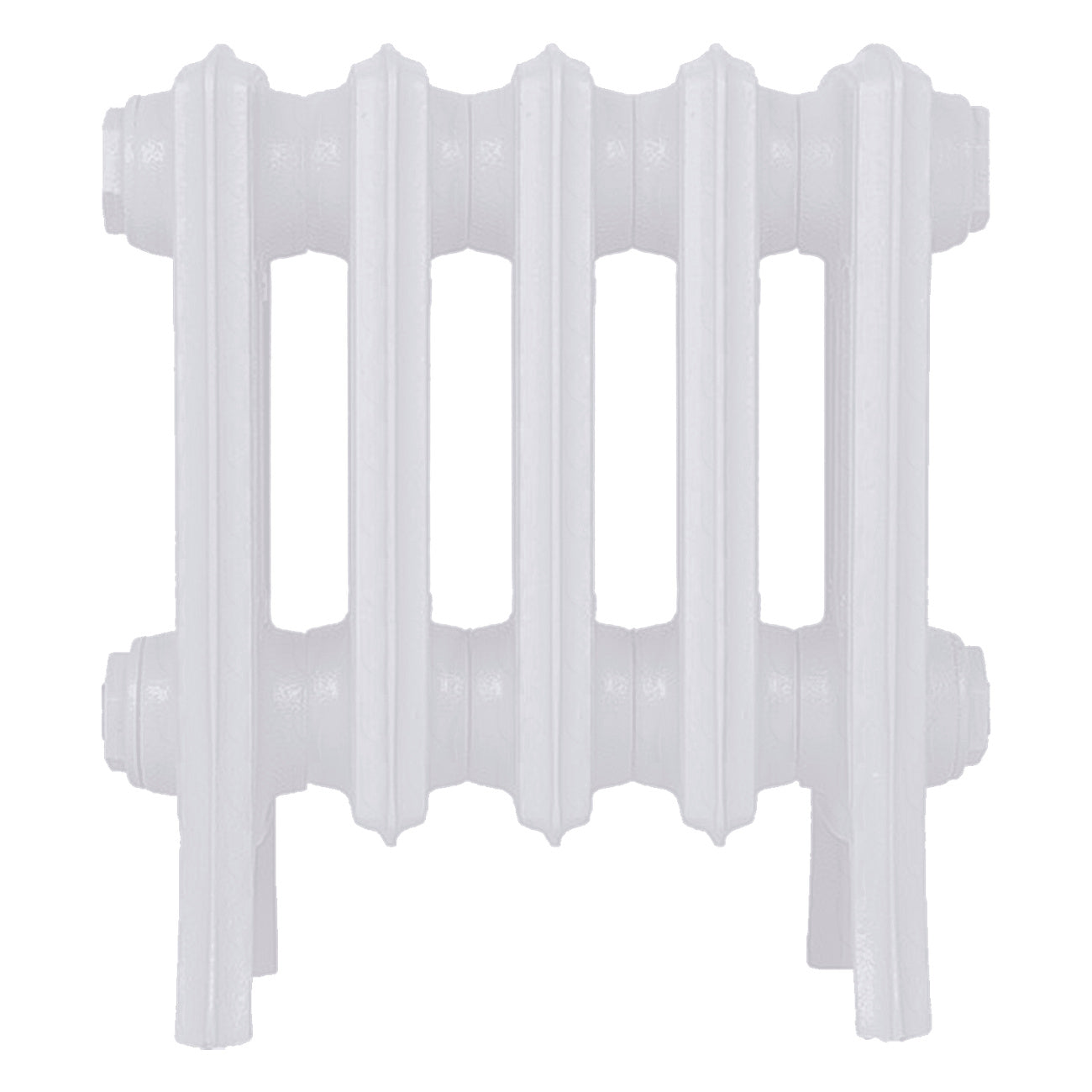 Grace - Ceramic White Cast Iron Column Radiator H300mm x W333mm 4 Column - Wall Hung