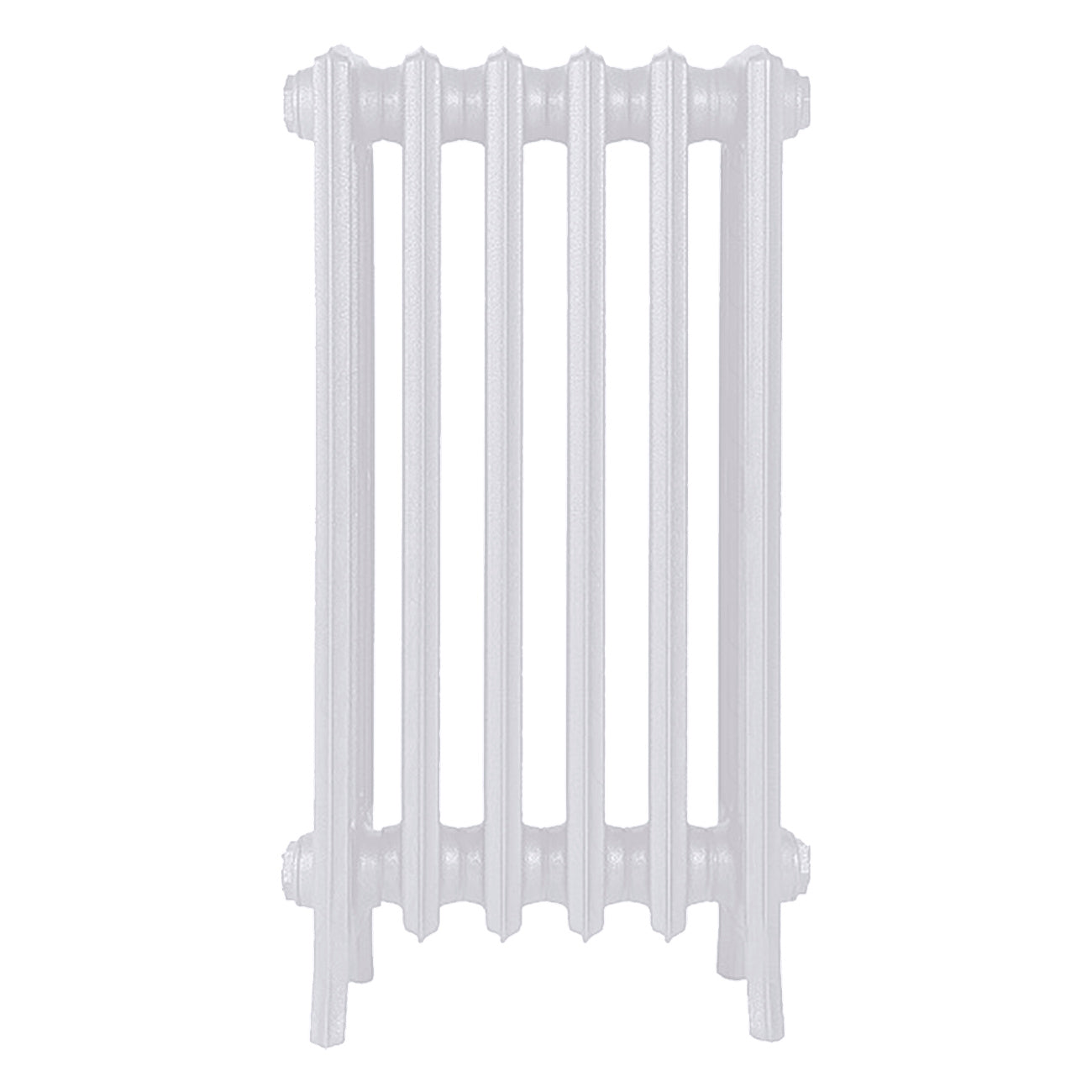 Grace - Ceramic White Cast Iron Column Radiator H750mm x W393mm 4 Column - Floor Standing