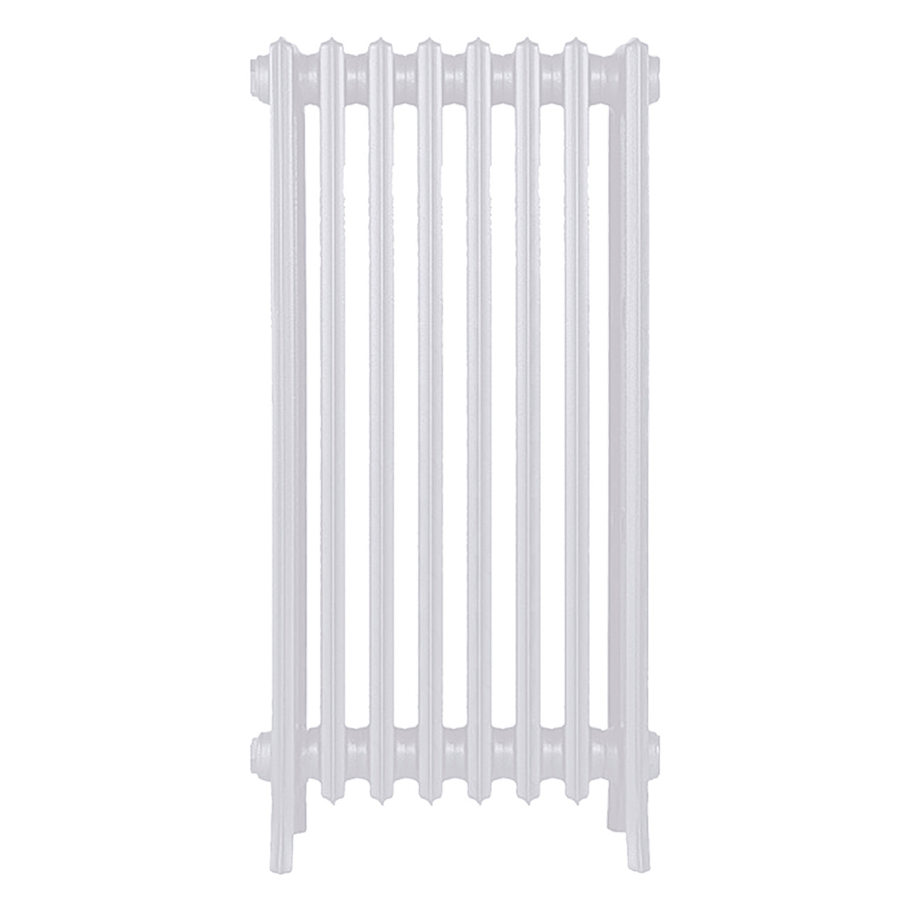 Grace - Ceramic White Cast Iron Column Radiator H950mm x W514mm 4 Column - Floor Standing