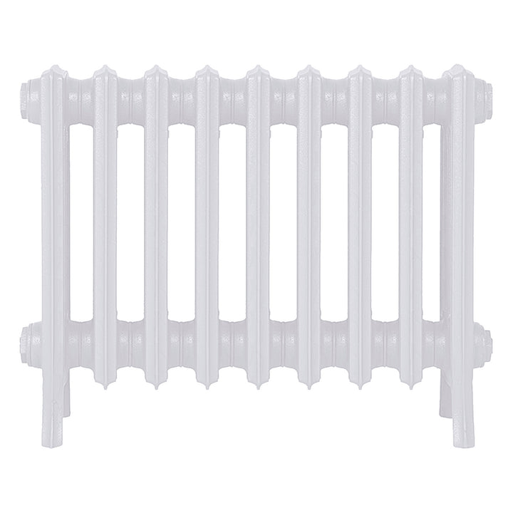 Grace - Ceramic White Cast Iron Column Radiator H450mm x W575mm 4 Column - Wall Hung