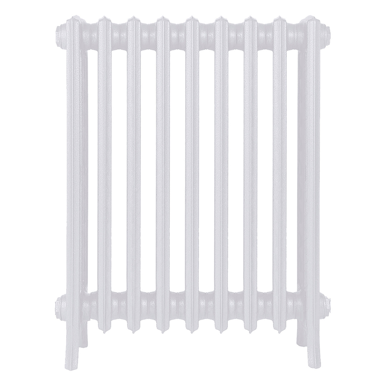 Grace - Ceramic White Cast Iron Column Radiator H750mm x W575mm 4 Column - Floor Standing