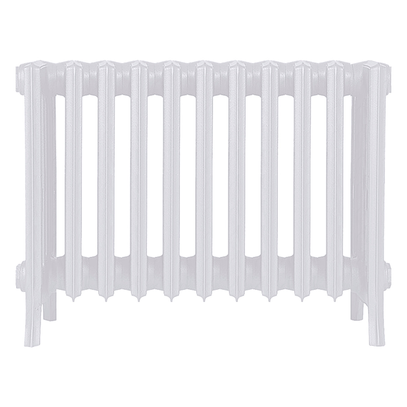Grace - Ceramic White Cast Iron Column Radiator H450mm x W696mm 6 Column - Wall Hung