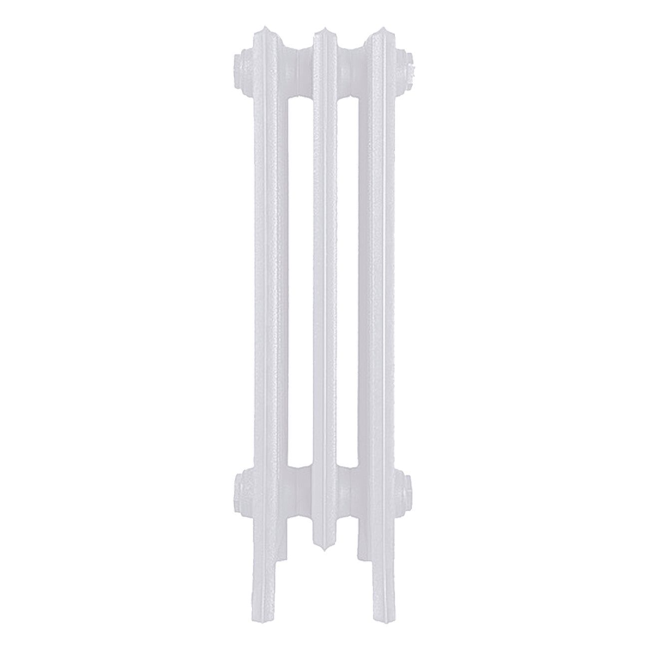 Grace - Ceramic White Cast Iron Column Radiator H650mm x W212mm 6 Column - Floor Standing