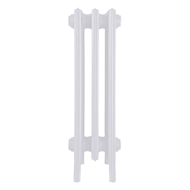 Grace - Ceramic White Cast Iron Column Radiator H650mm x W212mm 6 Column - Floor Standing