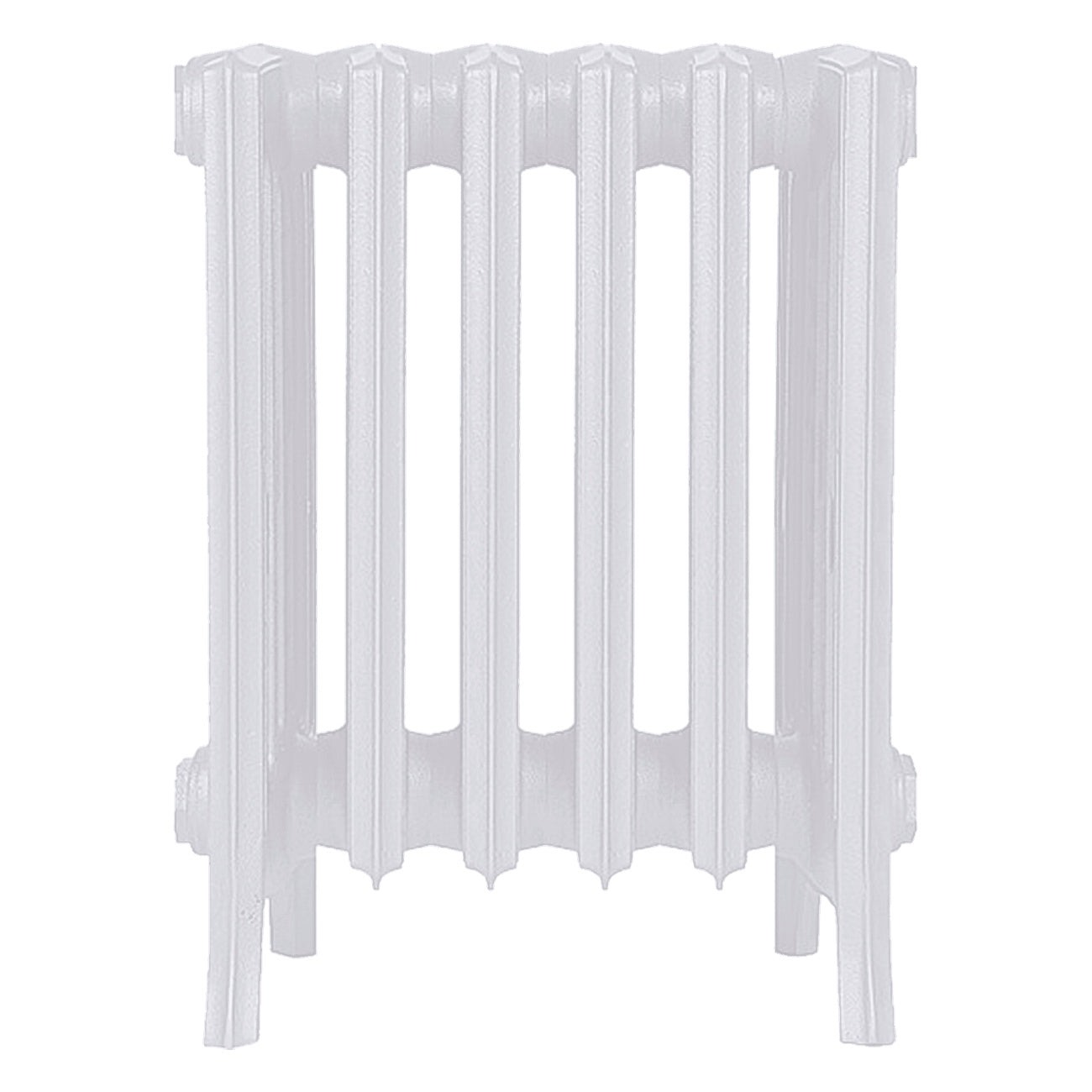 Grace - Ceramic White Cast Iron Column Radiator H450mm x W393mm 6 Column - Wall Hung